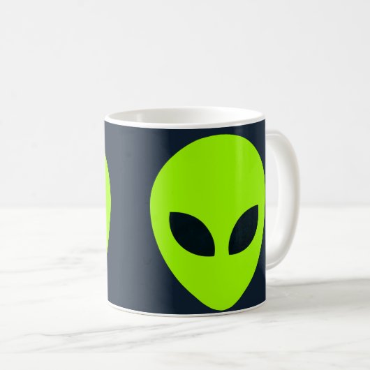 ALIEN FACE KAFFEETASSE (VorderseiteRechts)