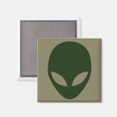 Alien Face Magnet (Vorderseite/Rückseite)