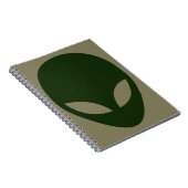 Alien Face Notizblock (Rechte Seite)