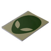 Alien Face Notizblock (Linke Seite)