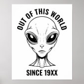 Alien Face Personalisiert Poster (Vorne)