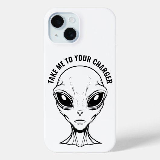 Alien Face Phone Case (Rückseite)