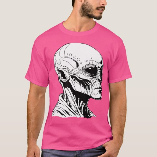 Alien Face T-Shirt (Vorderseite)