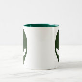 Alien Face Zweifarbige Tasse (Mittel)