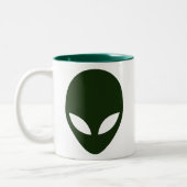 Alien Face Zweifarbige Tasse (Links)