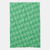 Alien Faces Geschirrtuch (Vertikal)