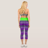 Alien Faces Trio Capri Leggings (Rückseite)