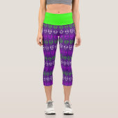 Alien Faces Trio Capri Leggings (Vorderseite)