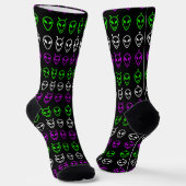 Alien Faces Trio Socken (Gewinkelt)