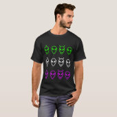 Alien Faces Trio T-Shirt (Vorne ganz)