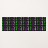 Alien Faces Trio Yogamatte (Rückseite (Horizontal))