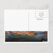 Alien Fahrrad Postkarte (Rückseite)