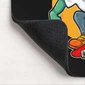Alien fährt Skateboard Ufo Außerirdischer Skate Mousepad (Ecke)
