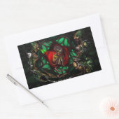 Alien Family Decal Rechteckiger Aufkleber (Umschlag)