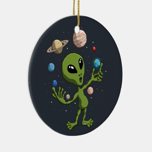 Alien fand Leben Keramik Ornament (Rechts)