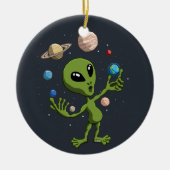 Alien fand Leben Keramik Ornament (Vorne)