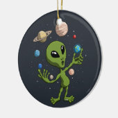 Alien fand Leben Keramik Ornament (Links)