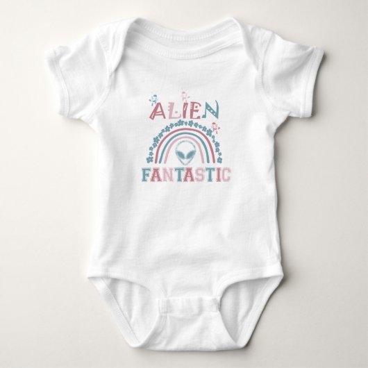 ALIEN FANTASTIC BABY STRAMPLER (Vorderseite)