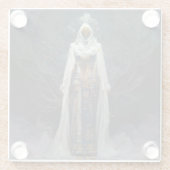 Alien Fee Fantasy Sci-Fi Glasuntersetzer (Rückseite)