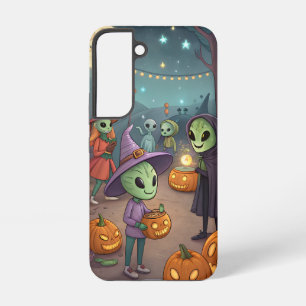 Alien-Feier – Surrealer Sci-Fi-Weihnachts-Kunstpri Samsung Galaxy Hülle