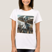 ALIEN Female HELLO T-Shirt (Vorderseite)