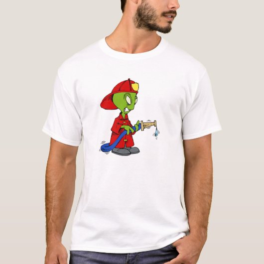 Alien-Feuer-Kämpfer T-Shirt (Vorderseite)
