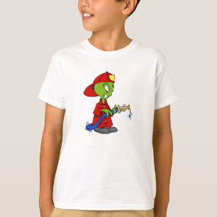 Alien-Feuer-Kämpfer T-Shirt