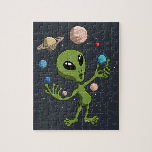 Alien findet Leben Puzzle (Vertikal)