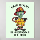 Alien Firefighter Poster (Vorne)