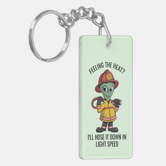 Alien Firefighter Schlüsselanhänger (Vorderseite links)