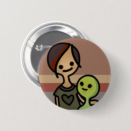 alien Flair. Button (Vorne & Hinten)