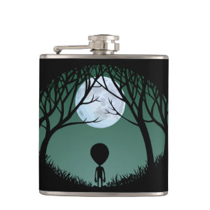 Alien Flask Alien Gray Drink Flask Personalisieren Flachmann