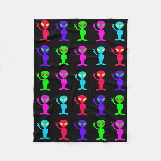 Alien Fleecedecke (Vorderseite)