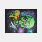 Alien Fleecedecke (Vorderseite (Horizontal))