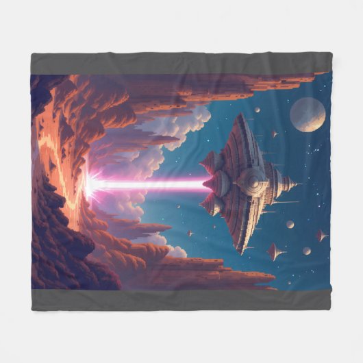 Alien Fleecedecke (Vorderseite (Horizontal))