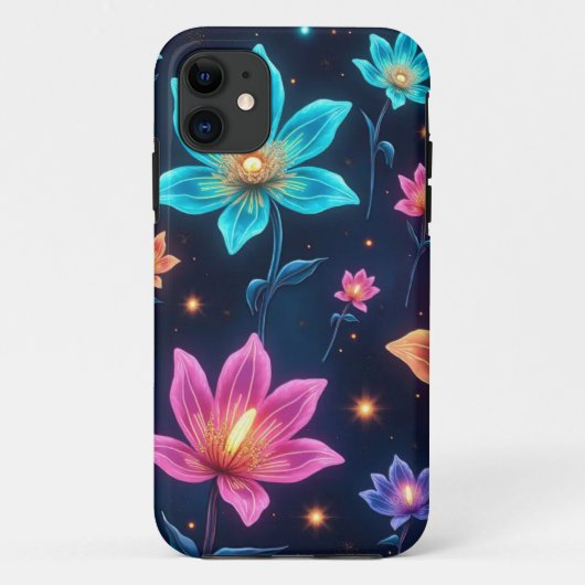 Alien Floral Galaxy iPhone/iPad Case (Rückseite)