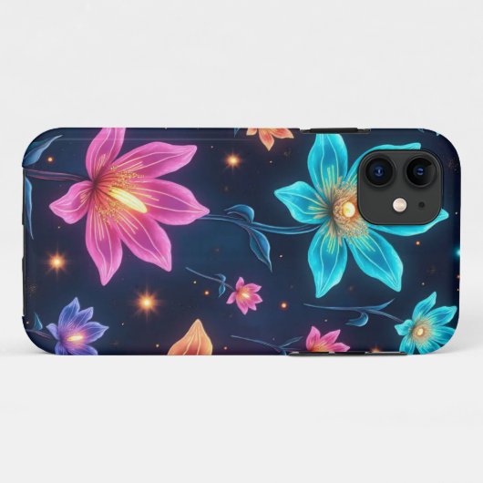 Alien Floral Galaxy iPhone/iPad Case (Rückseite (Horizontal))