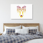 Alien Football Leinwanddruck (Insitu (Schlafzimmer))