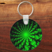 Alien Fraktal Burst Schlüsselanhänger (Vorderseite)
