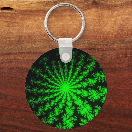 Alien Fraktal Burst Schlüsselanhänger (Vorderseite)