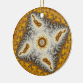 Alien Fraktal Keramik Ornament (Links)