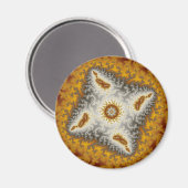 Alien - Fraktal Magnet (Vorderseite/Rückseite)