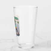 Alien Frau Roller Skaten Fantasy Drink Glass Glas (Links)