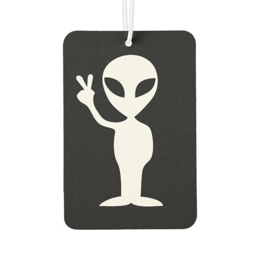Alien Frieden Autolufterfrischer (Rückseite)