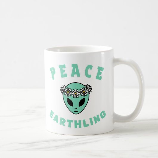 Alien - Friedensverhütung Kaffeetasse (Rechts)
