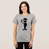 Alien, Friedenszeichen geben, T - Shirt (Vorderseite voll)