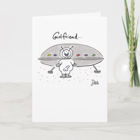 Alien Friendship Card Karte (Vorderseite)