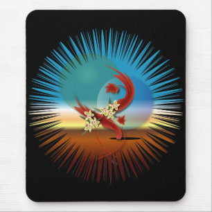 Alien-Frühlings-Effekte Mousepad