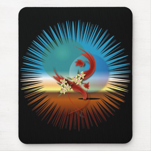 Alien-Frühlings-Effekte Mousepad (Vorne)