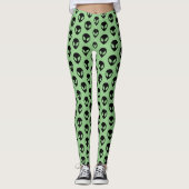 Alien führt Ufologie Leggings (Vorderseite)